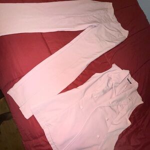 SHEIN Light Pink Women's Pantsuit